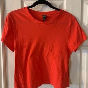 Red wild fable crop tee!